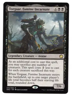 Magic the Gathering MTG Card: Torgaar, Famine Incarnate 035/064 GN2 Rare! NM - Image 1