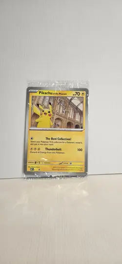 Pikachu At The Museum Jumbo Promo Card Sealed - Image 1