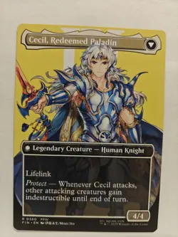 Cecil, Dark Knight (Borderless) FIN 380 Normal English - MTG - Image 2