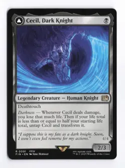 Cecil, Dark Knight 0091 (R) MTG FINAL FANTASY (FIN) - Image 1