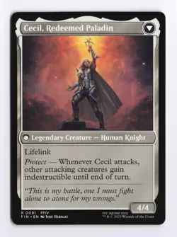 Cecil, Dark Knight 0091 (R) MTG FINAL FANTASY (FIN) - Image 2