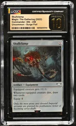 SKULLCLAMP Warhammer 40k Surge Foil CGC 10 Pristine MTG [Nostalgium] - Image 1