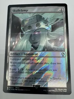 MTG: Skullclamp (Surge Foil) Commander: Final Fantasy Surge Foil NM - Image 1