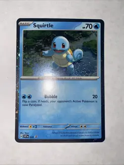 2023 Pokemon Svp EN-SV Black Star Promo 048 Squirtle 151 Poster Collection TCG - Image 1