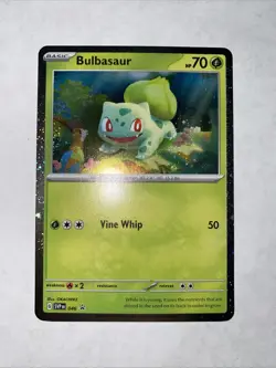 2023 Pokemon Svp EN-SV Black Star Promo 046 Bulbasaur 151 Poster Collection TCG - Image 1
