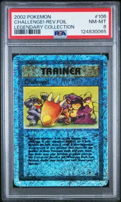 2002 POKEMON LEGENDARY COLLECTION Challenge #106 REVERSE HOLO PSA 8 - Image 1