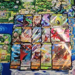 Pokemon Ultra Rare/Promo V Card Lot of 15 - Image 1