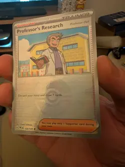 Pokemon Professor's Research 122/131 Pokeball Reverse Holo Prismatic Evolutions - Image 2