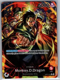 Monkey.D.Dragon (Alt Art) OP07-001 English 500 Years in Future - One Piece - NM - Image 1