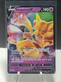 Pokemon TCG Sword & Shield - Alakazam V #SWSH083 Black Star Promo - Image 1