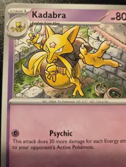 Kadabra 081/167 Common Scarlet & Violet: Twilight Masquerade Pokemon TCG - Image 2