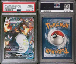 2021 Pokemon SWSH Shining Fates Charizard VMAX #SV107 HOLO PSA 10 GEM-MINT Rare - Image 1