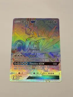 Rainbow Dialga GX 138/131 Secret Rare Pokemon Card TCG SM Forbidden Light NM/LP - Image 1