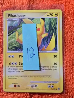 2008 Pokemon Diamond and Pearl Stormfront #70 Pikachu, C, NF/H, cd12 - Image 3