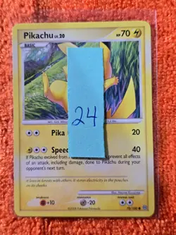2008 Pokemon Diamond and Pearl Stormfront #70 Pikachu, C, NF/H, cd24 - Image 3