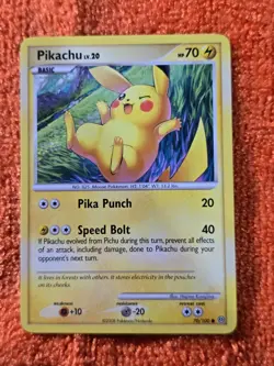 2008 Pokemon Diamond and Pearl Stormfront #70 Pikachu, C, NF/H, cd16 - Image 1