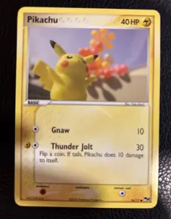 Pikachu 16/17 Pokemon TCG Card POP Series 2 Common Yuka Morii - Image 1