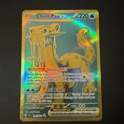 Chien-Pao ex 242/091 Sv: Paldean Fates Holo Pokemon TCG Hyper Rare - NM 002 - Image 1