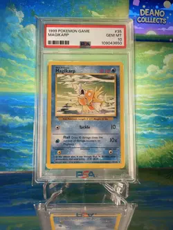 PSA 10 Pokemon Magikarp #35 – 1999 Pokemon Game WOTC GEM MINT 🚚 Free Exp Post - Image 1