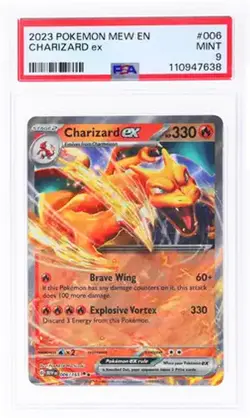 Charizard ex 006/165 Holo 2023 Pokemon Scarlet & Violet 151 PSA 9 MT - Image 1