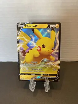 PIKACHU V Full Art Shining Fates Black Star Promo SWSH061 Pokemon Card Pokemon - Image 1