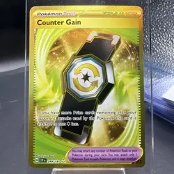 Pokemon TCG Counter Gain 249/191 Surging Sparks Gold Trainer - Image 1