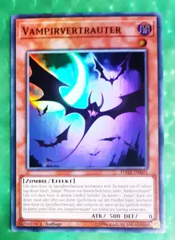 Yu-Gi-Oh DASA, Vampirvertrauter, Super Rare, "mint", NEU 1.Auflage - Image 1