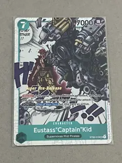 LP Super Pre-Release Eustass "Captain" Kid ST02-013 One Piece TCG Worst Gen - Image 1