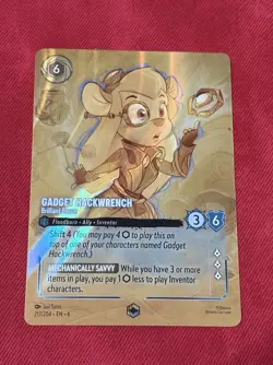 Gadget Hackwrench Enchanted 217/204 Azurite Sea Disney Lorcana Alternate Art EN6 - Image 1
