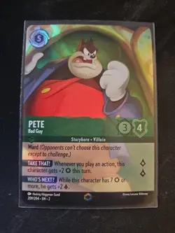 Pete Bad Guy Enchanted 209/204 Disney Lorcana Rise of the Floodborn - Image 1