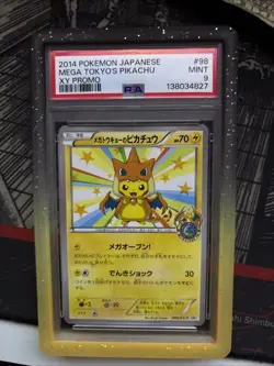 Pokemon Mega Tokyo Pikachu Mega Charizard Promo Card 098/Xy-p PSA 9 - Image 1