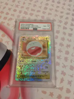 PSA 8 Electrode 22/110 Reverse Holo Legendary Collection Pokemon Card - Image 1