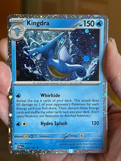 POKEMON KINGDRA 032/182 RARE COSMOS HOLOFOIL PARADOX RIFT NM CARD - Image 1