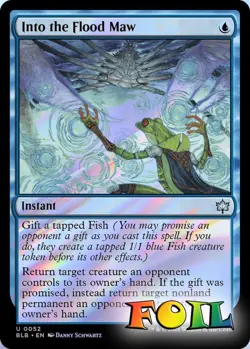 Into the Flood Maw 0052 MTG Bloomburrow Uncommon NP Foil - Image 1