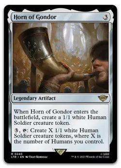 Horn of Gondor #240 (NM) Lord of the Rings LTR Magic MTG nm - Image 1