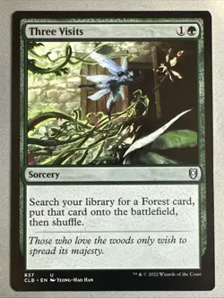MTG / Three Visits / CLB / #837 / Regular / Uncommon / NM - Image 1