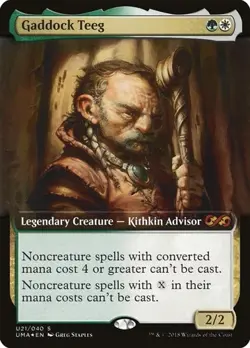 Gaddock Teeg - Foil Extended Art UMA NM MTG - Image 1