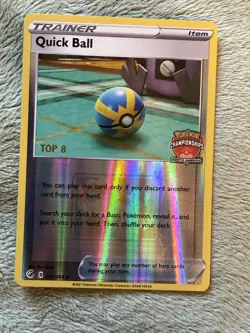 2021 POKEMON SWORD & SHIELD FUSION STRIKE #237 QUICK BALL - NAIC TOP 8 - Image 1