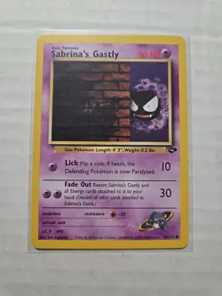 Sabrina's Gastly 96/132 Gym Challenge Regular Pokemon TCG - WOTC - Image 1