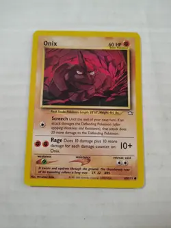 Onix 69/111 Common Unlimited Edition Neo Genesis Pokemon Vintage 2000 - Image 1