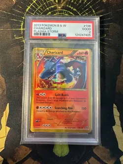 Pokemon Charizard 136/135 Plasma Storm Secret Rare PSA 2 - Image 1