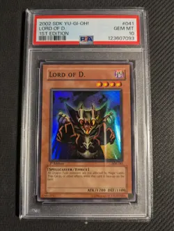 Yugioh Lord of D. SDK-041 1st Edition Super Rare PSA 10 Gem Mint! - Image 1