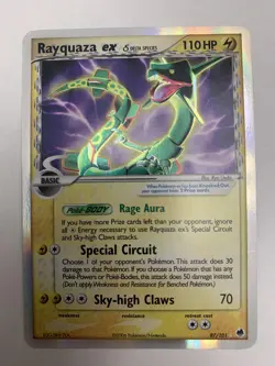 Pokemon Rayquaza ex Delta Species 97/101 Holo Card 2006 Lightning - Image 2