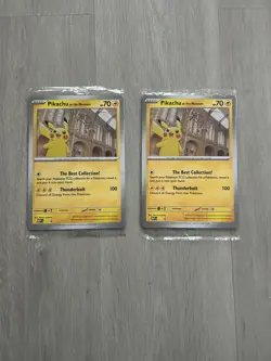 Pikachu Promo Sealed Pokemon National History Museum Jumbo Card. SEALED - Image 2