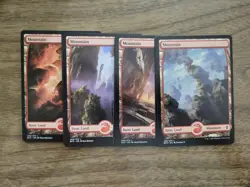 FULL ART MOUNTAIN - Battle for Zendikar mtg LP 265 266 268 269 - Choose & Save - Image 1