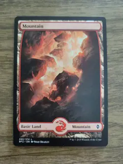 FULL ART MOUNTAIN - Battle for Zendikar mtg LP 265 266 268 269 - Choose & Save - Image 3