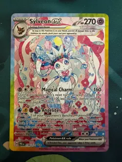 Pokemon TCG Sylveon EX Prismatic Evolutions Holo Card 156/131 - Image 1
