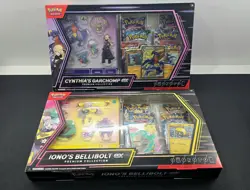 Pokemon TCG Cynthia's Garchomp And Iono’s Bellibolt EX Premium Collection Boxes - Image 1