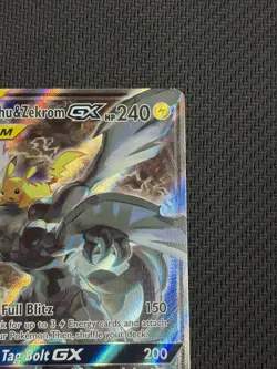 Pikachu & Zekrom GX Sun Moon Team Up SM168 Holo Promo Pokemon TCG - Image 3