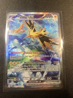 ZAPDOS EX 2023 POKEMON 151 SPECIAL ILLUSTRATION RARE 202/165 Near Mint - Image 1